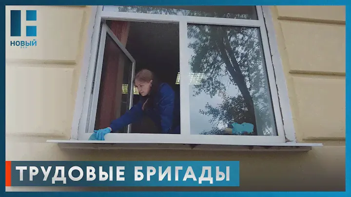 Школьники Тамбова в составе трудовых бригад зарабатывают свои первые деньги
